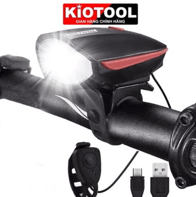 Đèn Xe Đạp Thể Thao Kiotool Có Còi Siêu Sáng, Pin Sạc, Chống Nước – Giải Pháp An Toàn Và Tiện Lợi Cho Người Đam Mê Đạp Xe