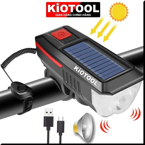 Combo Đèn Xe Đạp Kiotool Siêu Tiện Lợi - Chiếu Sáng An Toàn