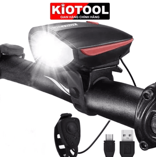 Đèn Xe Đạp Thể Thao Kiotool Có Còi Siêu Sáng, Pin Sạc, Chống Nước – Giải Pháp An Toàn Và Tiện Lợi Cho Người Đam Mê Đạp Xe
