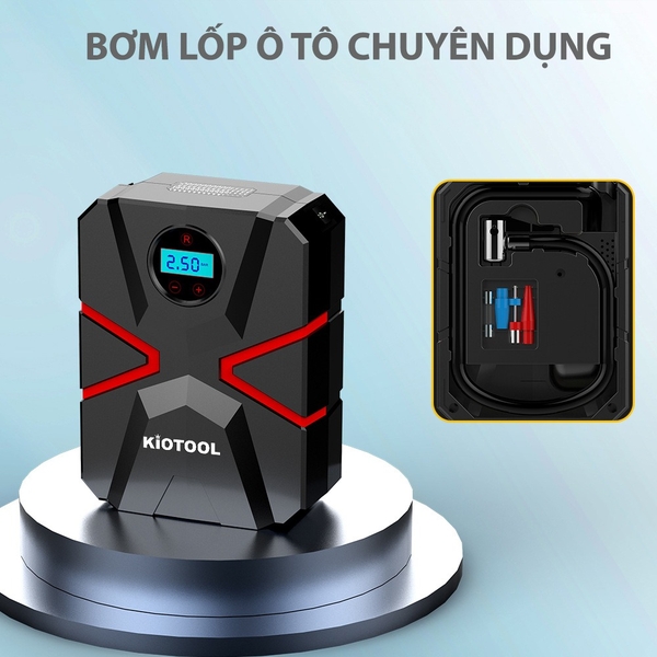 Bơm Lốp Xe Ô Tô Kiotool: Thiết Kế Nhỏ Gọn, Hiệu Suất Mạnh Mẽ