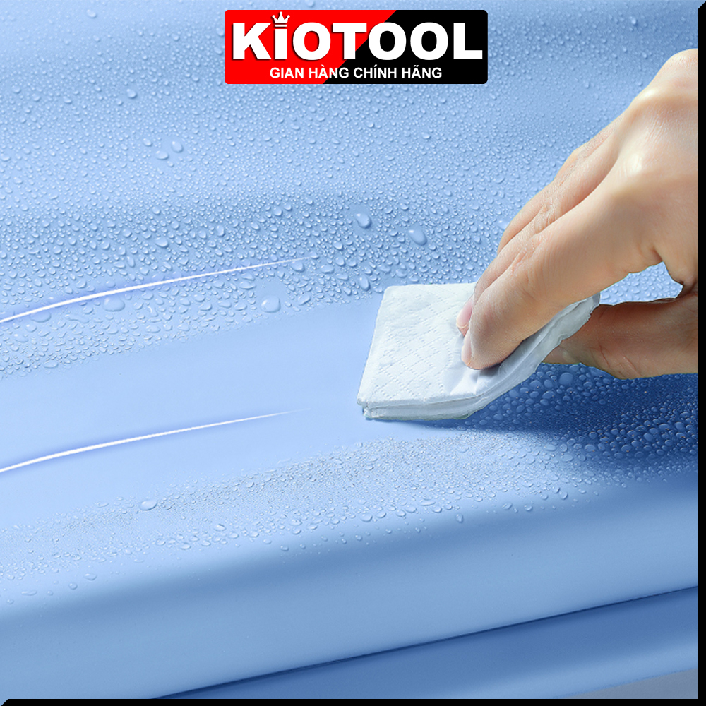 Áo mưa đi xe máy Kiotool che phủ toàn thân vành đôi chắn nước, dễ dàng sử dụng điện thoại 5