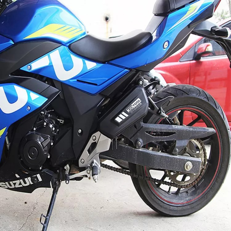 Túi treo sườn xe đạp thể thao xe máy Kiotool chống nước vân cacbon 11