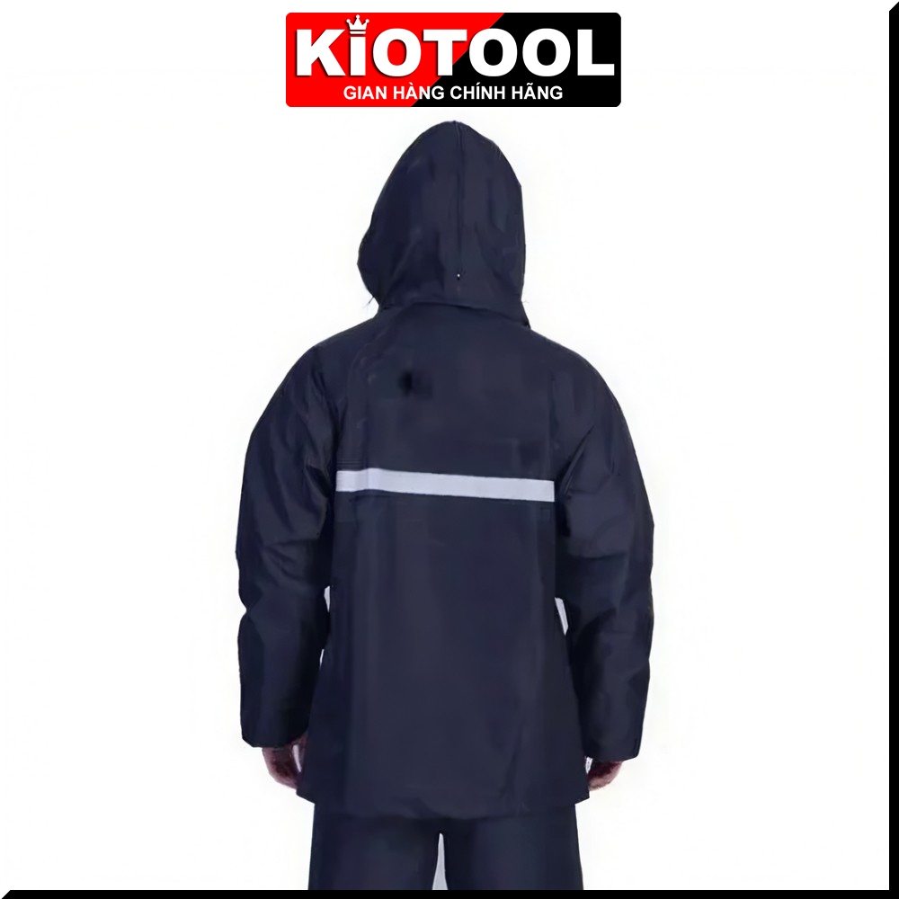 Áo Mưa Bộ Cao Cấp Có Phản Quang Kiotool Vải Dù tổ ong Cực Dày Chống Thấm Tốt 4