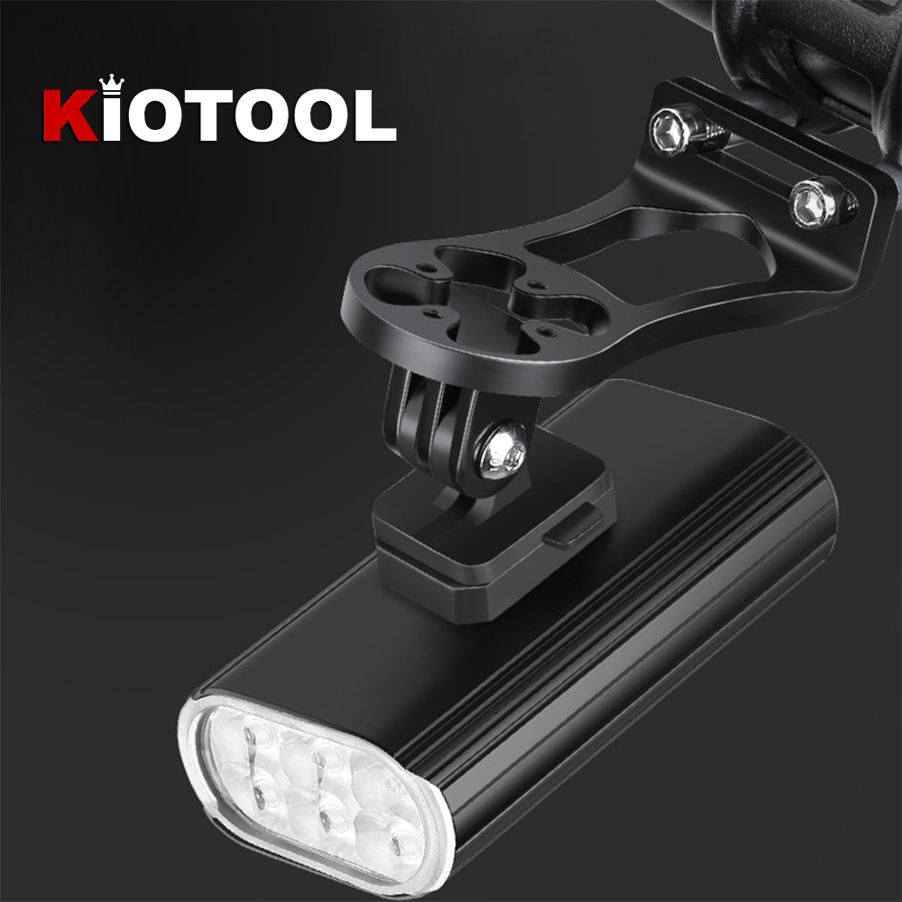Đèn pha LED cho xe đạp KIOTOOL 2000 LM 6 LED siêu sáng pin 13 giờ có thể sạc lại qua USB 6