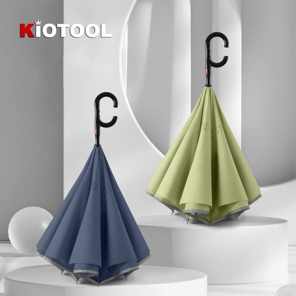 Ô dù gấp ngược đi mưa Kiotool đa năng chống nắng chống tia UV tuyệt đối hàng chất lượng cao 7