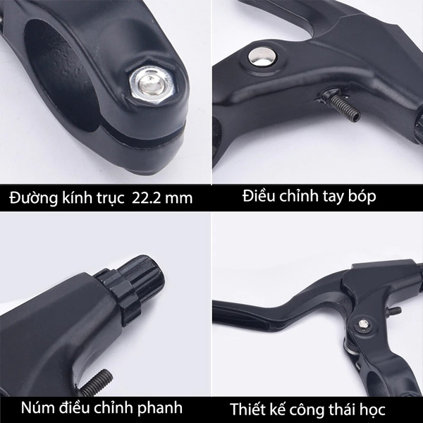 Cặp tay phanh xe đạp Kiotool nhôm hợp kim có phù hợp cho xe đạp trẻ em không?