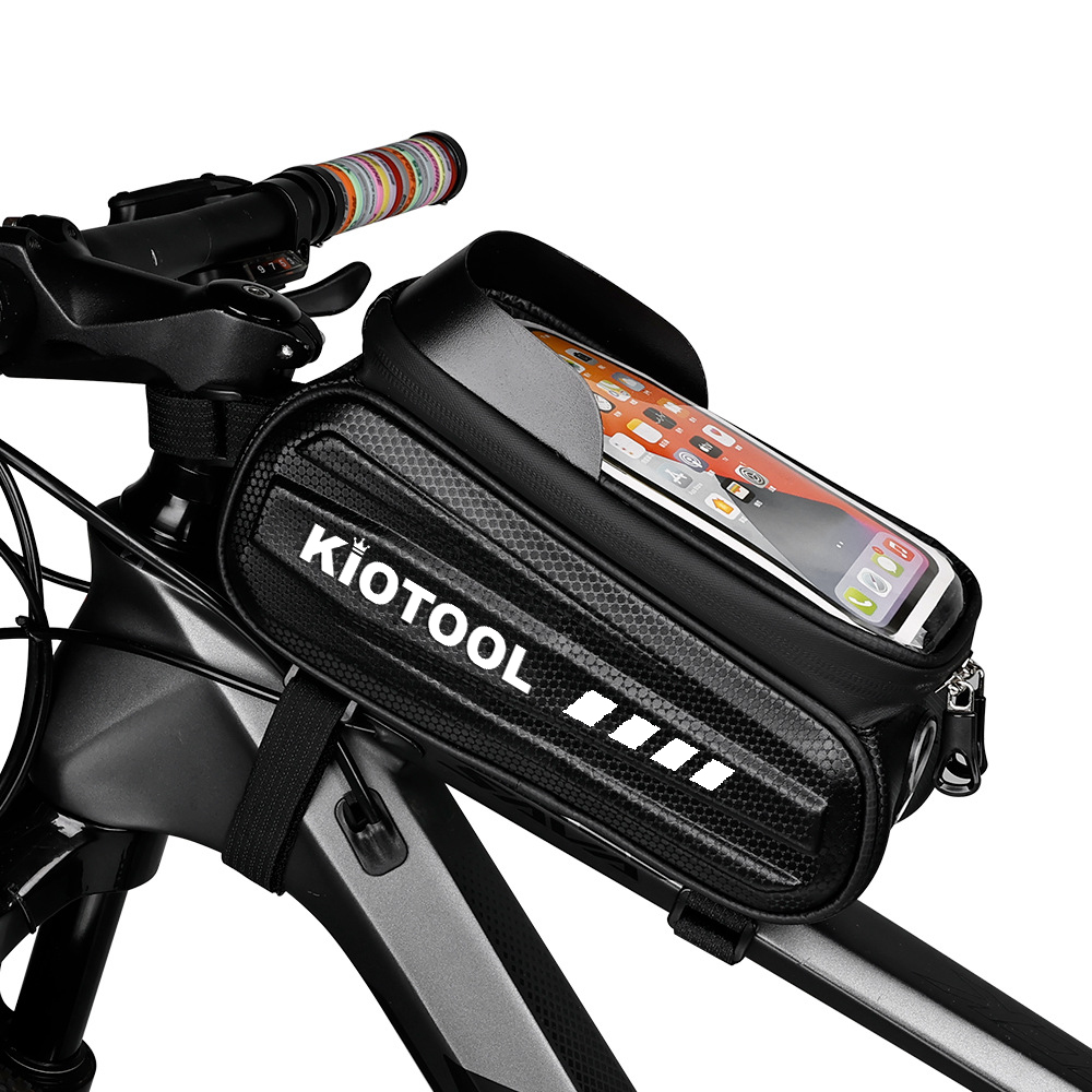 Túi treo sườn xe đạp vỏ cứng chống nước Kiotool đựng điện thoại 8