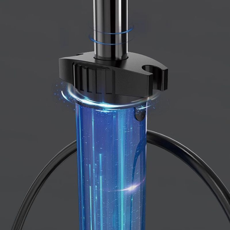 Bơm Xe Đạp Xe Máy Kiotool Inox – Đầu Bơm Thông Minh, Kèm Bơm Bóng, Đồng Hồ 160 PSI 3