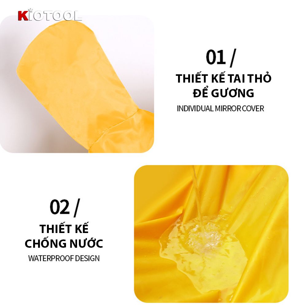 Bạt Phủ Xe Máy KIOTOOL Vải Oxford Cao Cấp – Chống Nắng, Chống Mưa, Chống Bụi, Chống Tia UV, Có Phản Quang & Lỗ Khóa Chống Bay 6